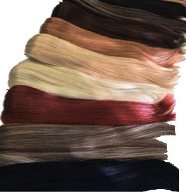 Assorted colorful clip in extensions